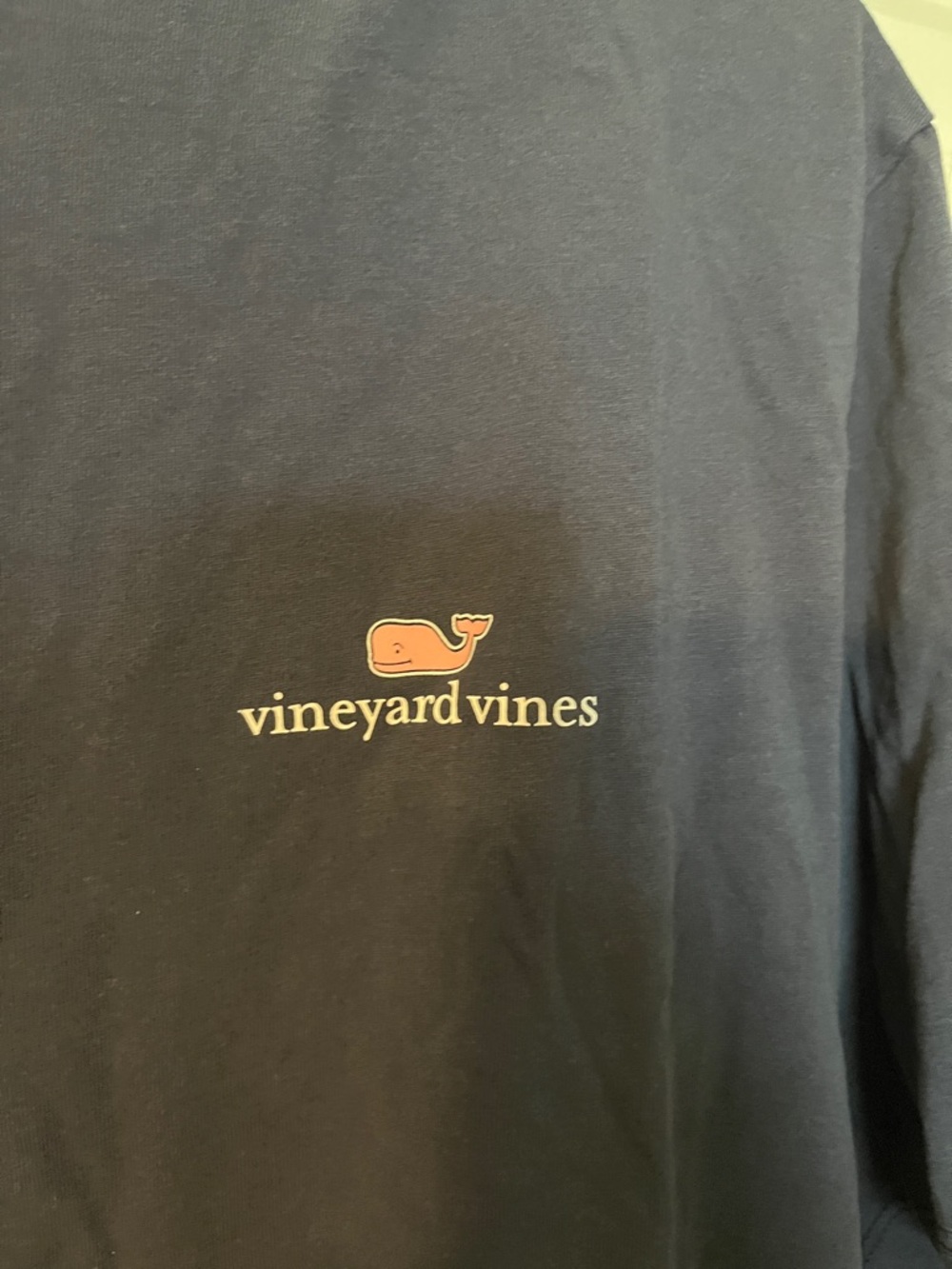 Vineyard Vines Navy Short-Sleeve Logo Tee large men’s - Picture 2 of 4